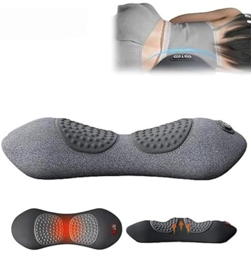 ergopur 3-zonen ergoflow tiefenmassagegerät,ergopur massage,3-in-1 Rückenmassagegerät mit Wärme, Vibration & Dehnung, tragbar für Nacken, Schultern & Rücken