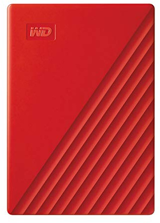 WD 2TB My Passport Portable External Hard Drive, Red - with Automatic Backup, 256Bit AES Hardware Encryption & Software Protection (Renewed)