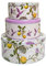 SiXsigma Sports Set of 3 Round Nesting Cake Storage Tins - Airtight Containers for Cakes, Biscuits & Sweets Large, Medium & Small Sizes - Perfect Mothers Day Gifts For Kitchen (Purple Sage)