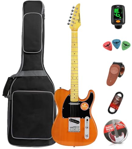 Guitarra eléctrica para adultos, principiantes, guitarra, rock, profesional, para hombres y mujeres (Wood)