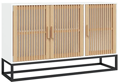 HETFTJN Spind Schuhschrank Barschrank Küchenschrank - Sideboard Weiß 105x30x65 cm Holzwerkstoff für Schlafzimmer Wohnzimmer Flur Büro