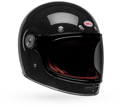 Bell Bullitt GT Solid ECE Helm – Bessere Belüftung, Neue Visierdichtung, werkzeuglose Montage, moderner Komfort für Straßenliebhaber, Farbe: Black, Größe: L