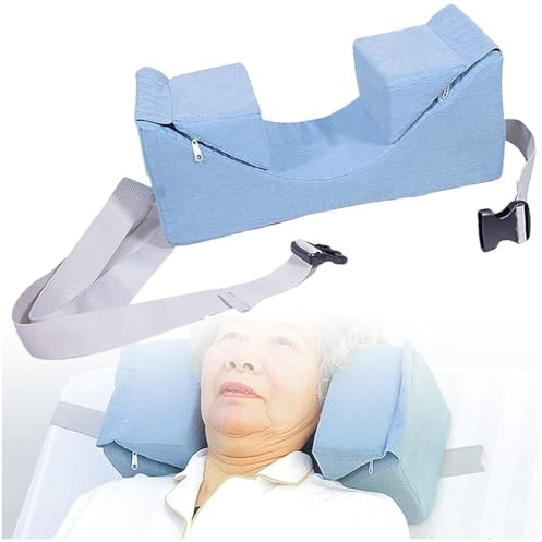 HUTRADE Reposacabezas En Forma De Cuña para Silla De Ruedas, Cuello Soporte Almohada para Dormir Ancianos Cojín De Posicionamiento De Cabeza Y Estabilizador para Sillas De Ruedas Y Camas