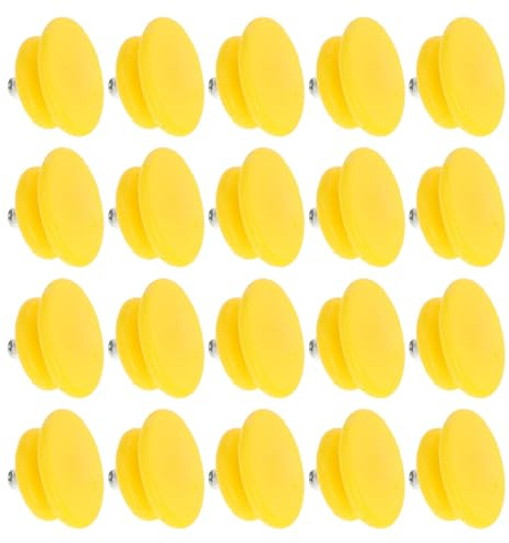 Kichvoe 40 Clavos para Zapatos de Hielo y Nieve Amarillo, Tacos de Tracción para Botas, Repuestos para Senderismo y Actividades al Aire Libre, Antideslizantes y Resistentes para Invierno