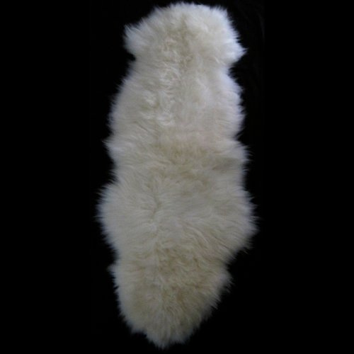 SNUGRUGS - Tappeto in vera pelle di pecora, taglia XXL, colore: Avorio