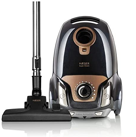 HAEGER Aspirador DE Trineo SÚPER Silent - 750W - Filtro HEPA - Bolsa Polvo Lavable 4L - 5 Niveles FILTRADO - Cepillo Y Boquilla