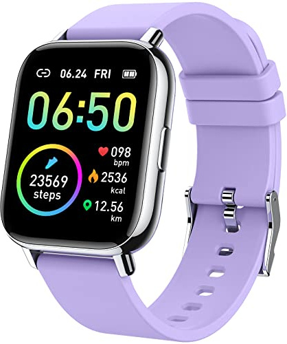 Motast Smart Watch, Fitness Tracker 1.69'' HD for Men Women, Step Counter | Heart Rate & Sleep Monitor, IP68 Waterproof Activity Tracker, Sports Smartwatch for iOS Android, 24 Sports Modes