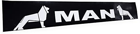 Paraspruzzo Lungo Posteriore in Gomma per Camion MAN 240x35 cm Nero