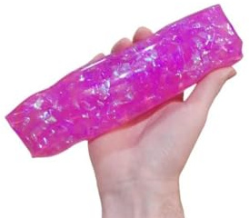 HGL SHAKE & SHIMMER WATER WRIGGLER Toy - Glittery Tubes of Sparkles That are Easy to Squeeze but Hard to Hold