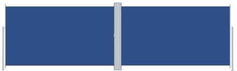 vidaXL Tenda da Sole Laterale Retrattile Blu 180x600 cm