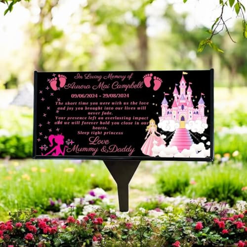 Placa conmemorativa personalizable para bebé, con nombres, fechas, imágenes, mensajes