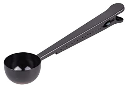 COLLBATH Edelstahl-schaufel Mit Clip Eleganter Kaffeelöffel Zum Verschließen Dessertlöffel Für Restaurants Und Zuhause