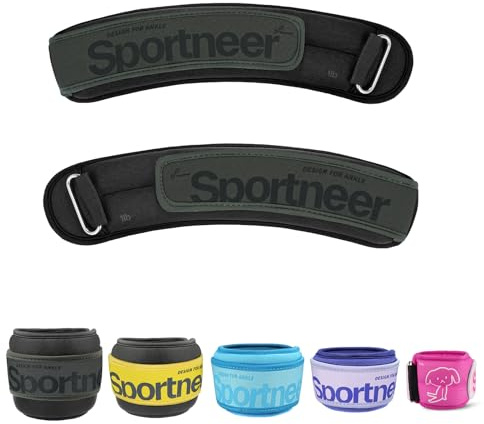 Sportneer Gewichtsmanschetten, Gewichtsmanschetten Fuß, 2 * 0,23kg/2 * 0,45kg/2 * 0,9kg/ 2 * 1,36kg /2 * 2,27kg Armgewichte Handgelenkgewichte Set, Laufgewichte für Hand- und Fußgelenke