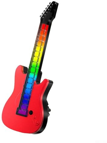 Honseadek Diffuseur d'aromathérapie de voiture avec lumière rythmique RVB pour sortie d'air - Changement de couleur - Lampe d'ambiance de synchronisation musicale à 360° - Diffusion du parfum (rouge)