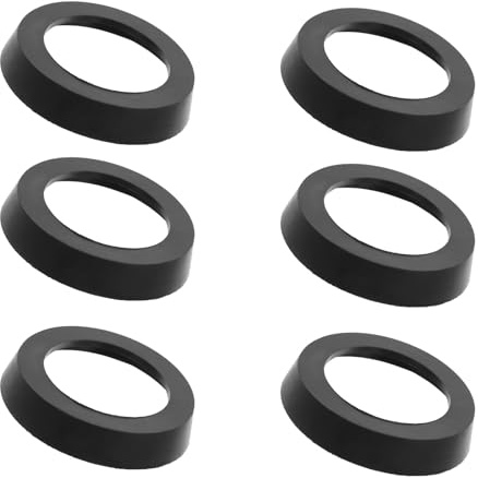 6 Stück Gummi Pumpenbecher für 75mm Druckbrunnenpumpen | Schwarz, Verschleißfestes Zubehör für Handpumpen, Passend für 75-mm Ausführung, Praktisches