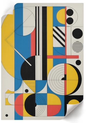 Póster para Pared 29,7x42 cm | Tamaño A3 | Geometría colorida