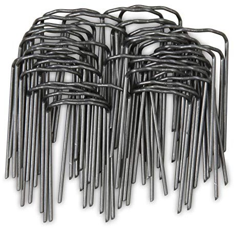 Windhager Pflanzenstecker für die Befestigung von Pflanzentrieben an Kokos-Pflanzstäben, 50 Stück, 06194, metallic