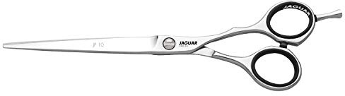 JAGUAR White Line JP 10 Offset Friseurschere, 16,5 cm Länge, Silber, 0,03597 kg