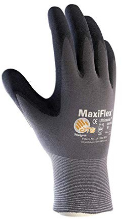 MaxiFlex 3 Pack 34-874 XS Ultimate Nitrile Grip Work Gloves Size X-Small (3)