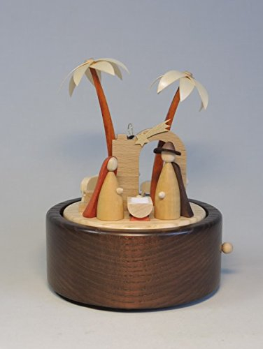 Rudolphs Schatzkiste Spieldose Christi Geburt Natur Höhe= 18cm NEU Spieluhr Spielwerk Melodie Musik Dose Figur Seiffen Erzgebirge Holz Dekoration Weihnachten