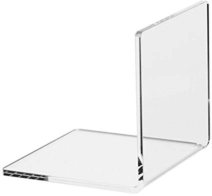 2 Stück Buchstütze/Buchständer/Buchaufsteller 100x100x100mm aus Acrylglas