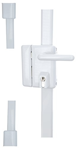 Vachette Serrure en applique multipoints verticale à poignée, MULTIBLINDE série 8800, Tirant Gauche, Certifiée A2P, Haute sécurité, 3 points de fermeture, 4 clés VIP+ brevetées incluses, Blanc