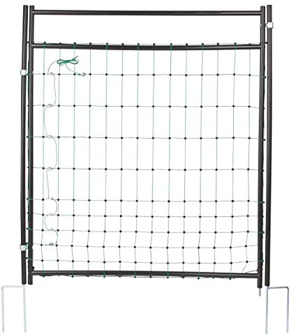 Agrarzone Tür für Weidezaunnetz bis 125 cm - Öffnungsbreite 86 cm - elektrifizierbares Weidetor – Durchgang für Weidezaun Netze