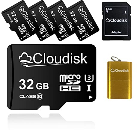 Cloudisk Pack von 5 Micro SD Karte (32GB)