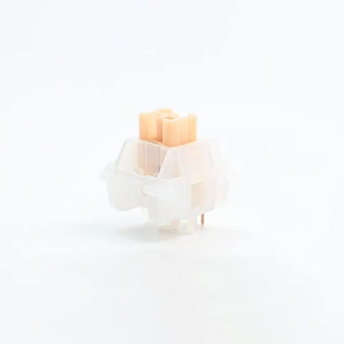 Outemu Jade-Schalter, linear/klickend/leise, taktil, geschmiert, RGB-MX-Schalter für mechanische Tastatur (Farbe: leise, gelbe Jade, Größe: 30 Stück)