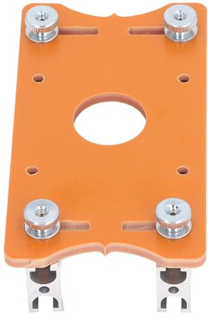 Piastra di Inserimento per Tavolo per Fresatrice per Legno, Piastra di Staffa di Posizionamento per Scanalatura della Fresatrice con Regolazione Versatile, per Trimmer con