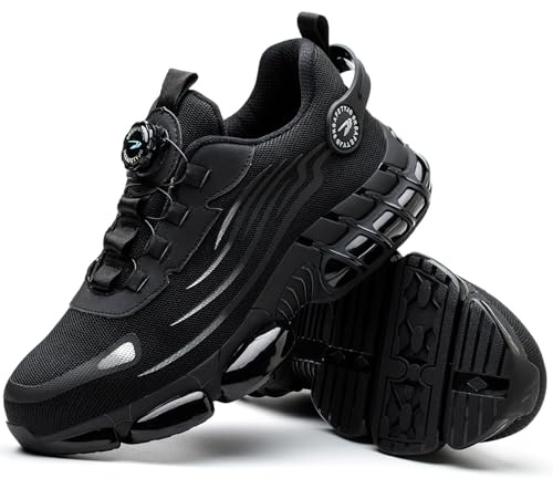 Sicherheitsschuhe Herren S3 EXPLORER 3.0 Sportliche Arbeitsschuhe Leicht Trends Drehknopf Anti-Smash und Anti-Punktur Arbeit Versicherung Schuhe Unisex