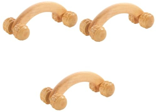 KOMBIUDA 3stücke Handheld Holz-massagegerät Für Körper Und Muskeln Tragbarer Manueller Roller Zur Schmerzlinderung Und Entspannung Für Fitness Reisen Und Bürogebrauch