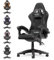 Racingreat Gaming Chair, Video Game Chair, Ergonomic Gaming Chair for Adults, Height Adjustable Reclining Computer Chair with Headrest and Lumbar Support (Black)