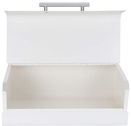 ZJchao Boîte à Pain Blanc Lait de Grande capacité, Organisateur, Conteneur de Stockage pour Comptoir de Cuisine