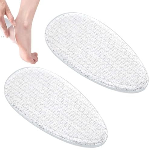 SGERUFZ 2 Pezzi Lima per Piedi in Vetro | Rimuovi Calli e Talloni Screpolati | Raschietto per Talloni | Scrub Piedi per Pelle Morta | Strumento per Pedicure e Cura dei Piedi Secchi