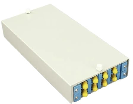 GHZHANG 2pcs 8 port optical fiber terminal box thickened fully equipped with 2/4/6/8/12 core FC SC ST LC optical cable box(8cores ST)