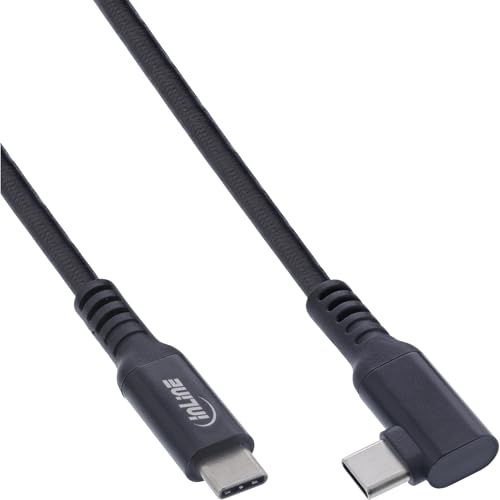 Inline USB-C VR Kabel 5m, gewinkelt, USB 3.2 Gen.1, 60W Ladefunktion, 5Gb/s, für Meta/Oculus VR-Brillen, schwarz, 35705V