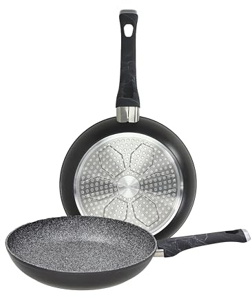 Tognana Sphera, Set 2 Padelle Cm 22/26, Alluminio forgiato, nero