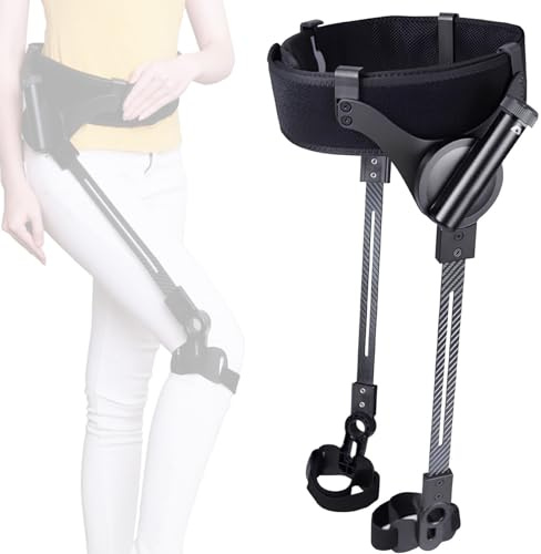 SHENGSHIYU Ayudas para Caminar,Ajuste Personalizado 3 Niveles,Sin Necesidad de Carga Eléctrica,Materiales Ligeros 1.05kg,Ayuda para Caminar Bionic Body Power para Hogar/Hospitales,M