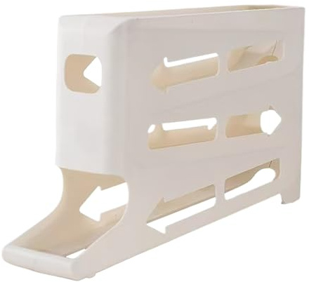 Njidher Dispenser Di Uova Per Frigorifero | 4 Ripiani per Uova in Frigo | Vassoio Contenitore Organizzato Senza Spreco di Spazio per Cucina Casa Tavolo Ristorante Piano di Lavoro