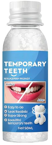 XPEX Cemento per Denti,Solido Granuli di Riparazione dei Denti,Otturazione Dentale Provvisoria, per Otturazioni, Cavità e Denti Scheggiati