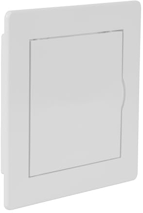 Repa Market Trockenbau Revisionsklappe 10x10 cm – Weiß ABS Kunststoff Abdeckung Sicherungskasten - Wand & Decke, Revisionstür Trockenbau, Wartungsklappe, Abdeckung Kabel Decke, Befliesbar, Badewanne