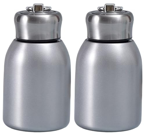 Mini botellas de agua aisladas, 2 uds., botellas pequeñas portátiles de acero inoxidable 304 a prueba de fugas de 10oz para mujeres, viajes, senderismo