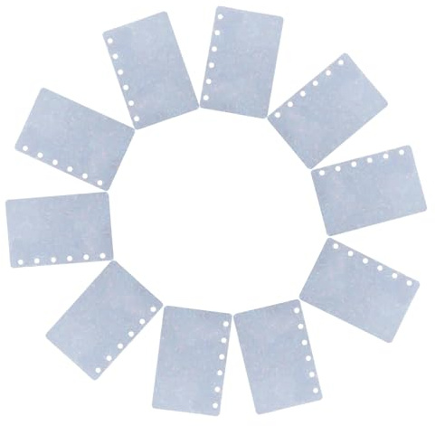 Alipis Lot de 10 Intercalaires A7 en Polypropylène Bleu pour Classeurs à 6 Anneaux Feuilles Mobiles Inserts de Séparation Solide pour Organisation Bureau et Scolaire Compatibles