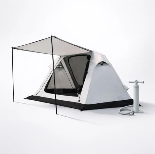 hyggelund Zelt aufblasbar 2 Personen wasserdicht 5000mm mit Pumpe High End Pop Up Camping Zelt in Sekunden aufgeblasen ohne Stangen