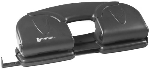 Rexel 08309 Vierfachlocher V412, Metallgehäuse, Stanzleistung 1.2 mm, 12 Blatt, schwarz