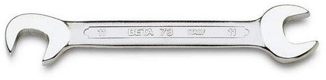 Beta Tools 73 6 mm Doppio Open End chiave, 6 x 6 mm