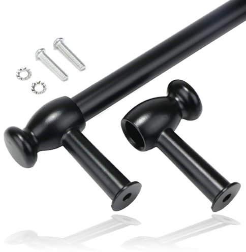Spares2go Universal 'Cut to Size' Oven Cooker Door Handle/Towel Rail Kit (Black)