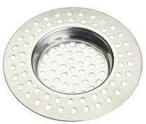 KitchenCraft Stainless Steel Kitchen Sink Strainer Plug, 7.5 cm (3), Silver