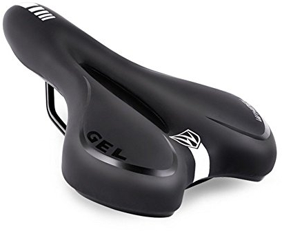 Sport Tent Fahrradsattel Hohl Ergonomischer Weich Tourensattel MTB Rennrad Sattel Fahrrad komfortable Gel Fahrradsitz für Herren Damen Schwarz